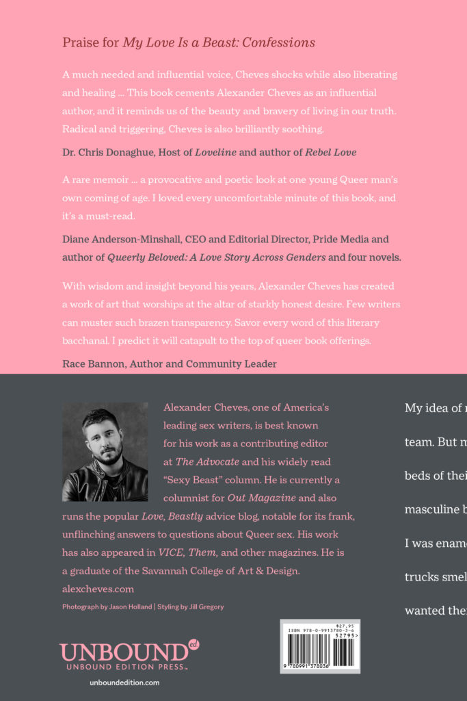 My Love Is a Beast: Confessions | Alexander Cheves | Memoir - Unbound ...