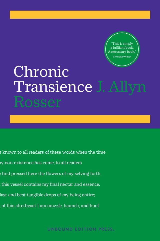 Chronic Transience | J. Allyn Rosser | Poetry